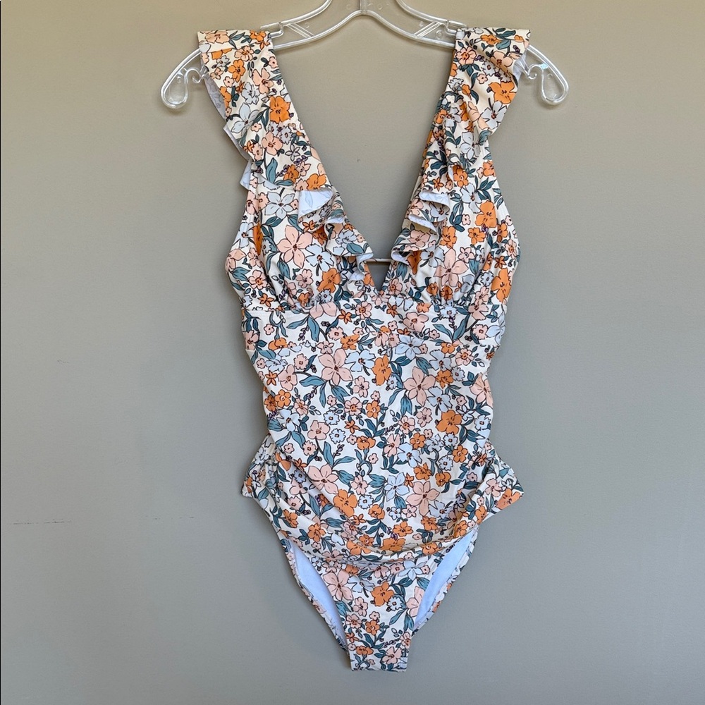 Floral Ruffle Women’s Swimsuit